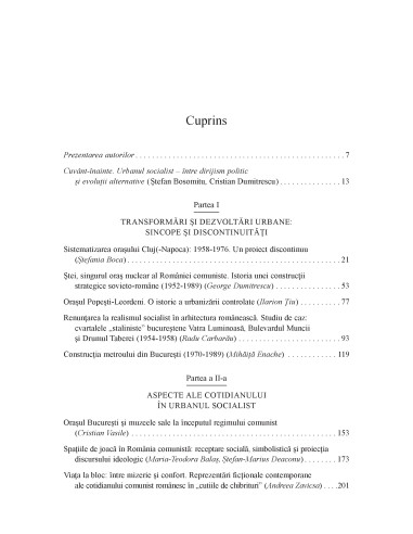 Oraşul socialist. Sistematizare,...