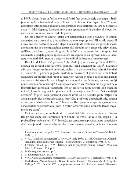 Oraşul socialist. Sistematizare, locuire, cotidian