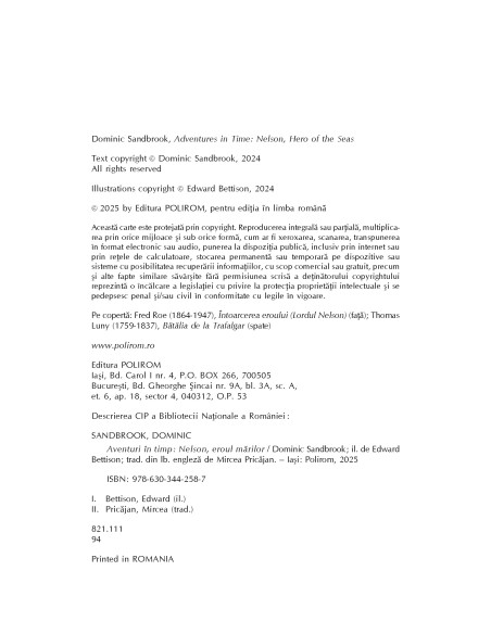 Aventuri în timp. Nelson. Eroul mărilor