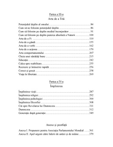 Ştiinţa de a Fi şi Arta de a Trăi