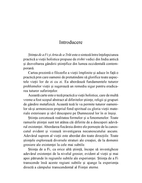 Ştiinţa de a Fi şi Arta de a Trăi