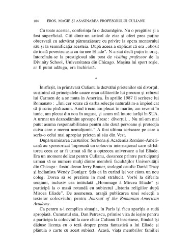 Eros, magie şi asasinarea...