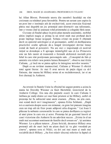 Eros, magie şi asasinarea...