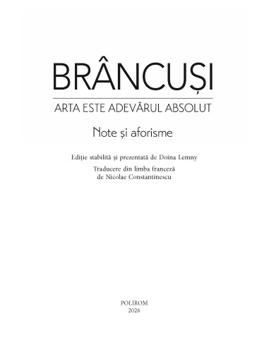 Arta este adevărul absolut