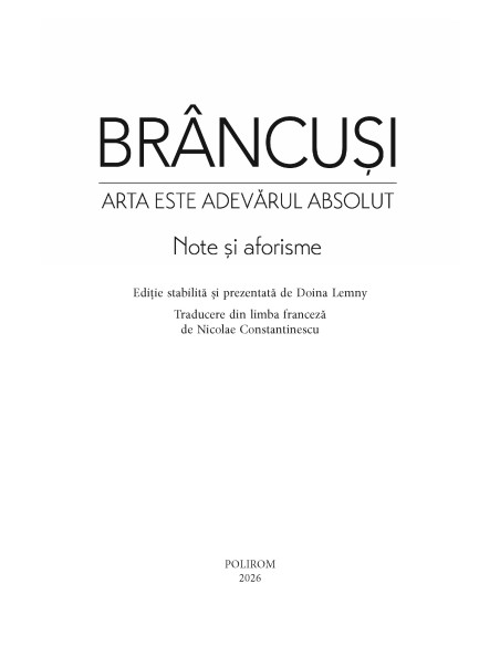 Arta este adevărul absolut