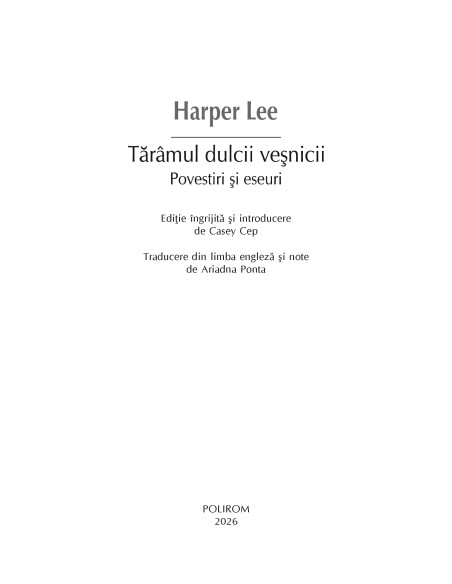 Tărâmul dulcii veşnicii