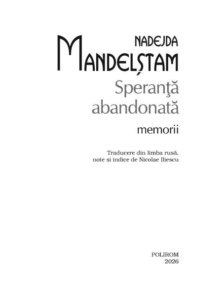 Speranţă abandonată