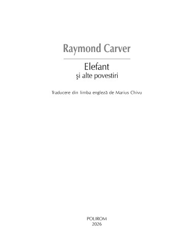 Elefant şi alte povestiri