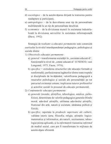 Pedagogie pentru suflet