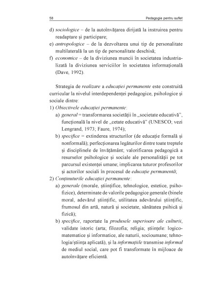 Pedagogie pentru suflet