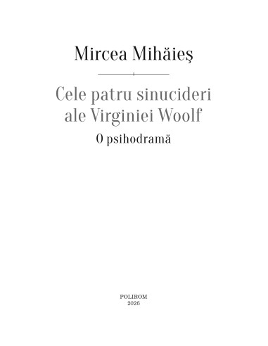 Cele patru sinucideri ale Virginiei...