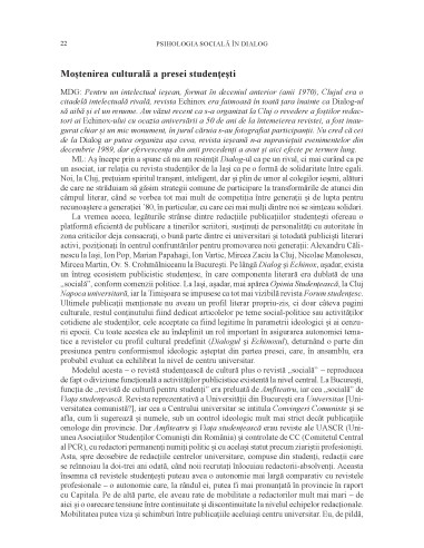 Psihologia socială. Buletinul...