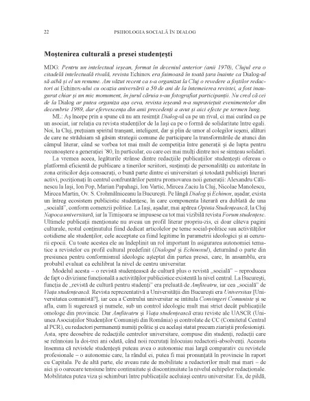 Psihologia socială. Buletinul Laboratorului Psihologia câmpului social 56 (II)/2025