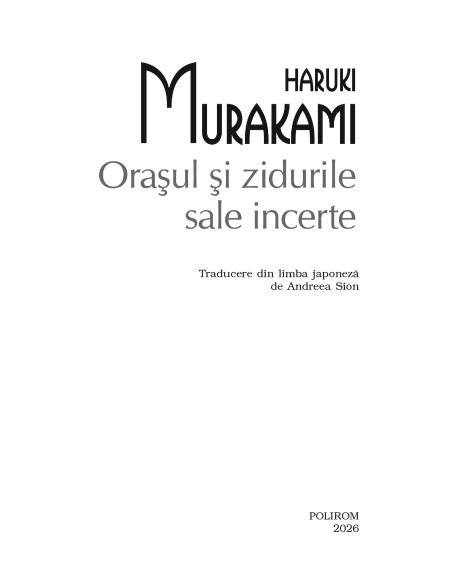 Oraşul şi zidurile sale incerte