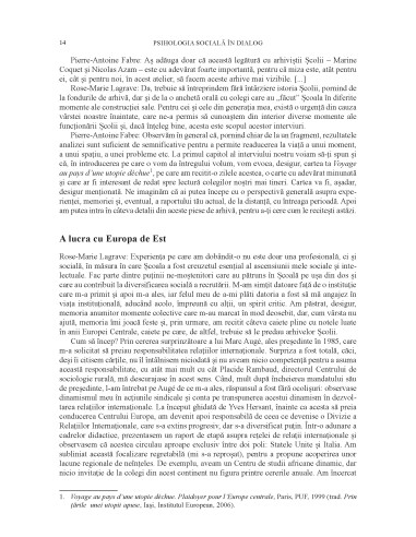 Psihologia socială. Buletinul...