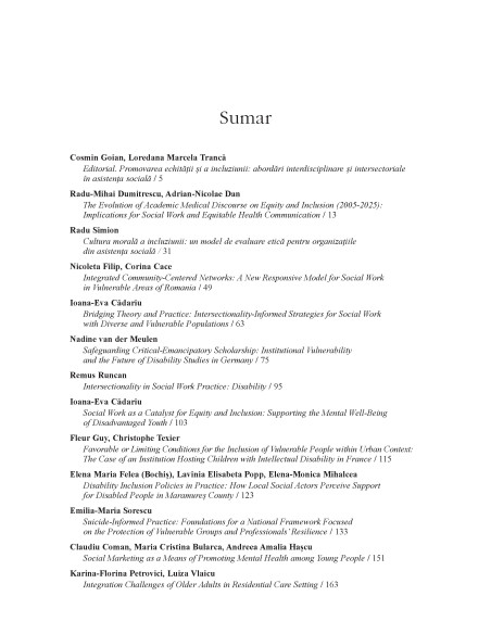 Revista de asistenţă socială. Nr. 2/2026