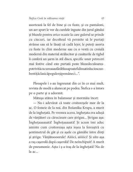 Štefica Cvek în vâltoarea vieţii