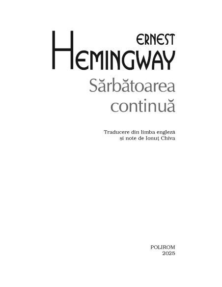 Pachet promoţional Hemingway