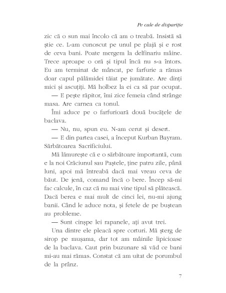 Pe cale de dispariţie