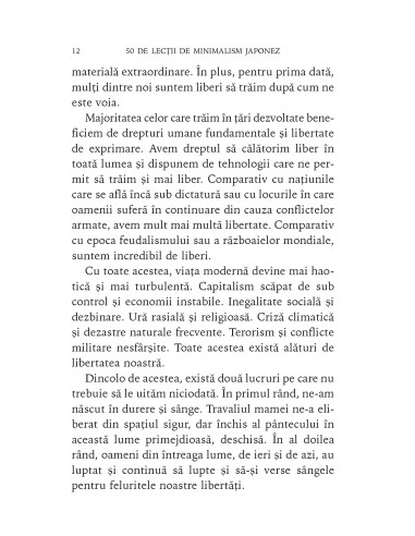 50 de lecţii de minimalism japonez...