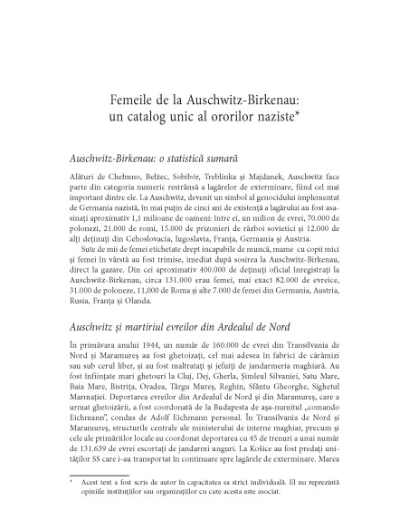 Femeile de la Auschwitz-Birkenau