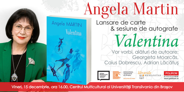 Lansare de carte și sesiune de autografe la Brașov: Angela Martin, Valentina