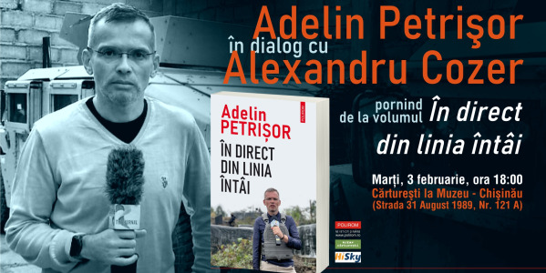 Adelin Petrișor în dialog cu Alexandru Cozer la Cărturești Chișinău