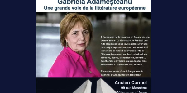 Gabriela Adameșteanu, invitată de onoare la Festivalul Artelor Românești din Franța