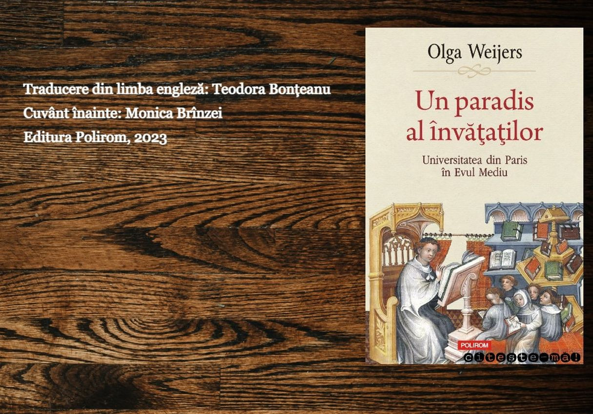 Lansare de carte la Cluj: Olga Weijers, Un paradis al învăţaţilor