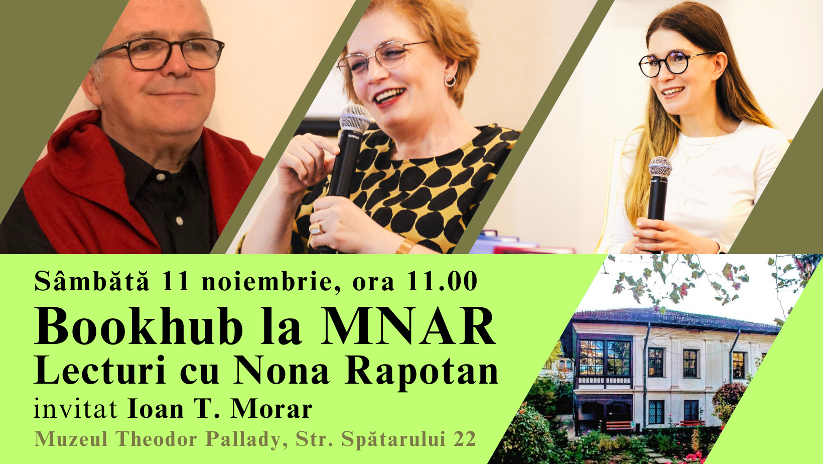 Bookhub la MNAR. Lecturi cu Nona Rapotan. Invitatul ediției va fi Ioan T. Morar