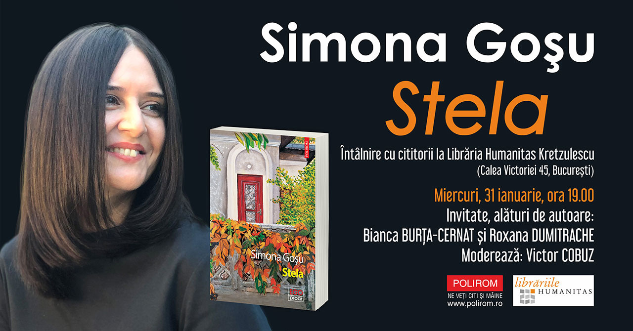 Simona Goșu, Stela: întâlnire cu cititorii la Librăria Humanitas Kretzulescu