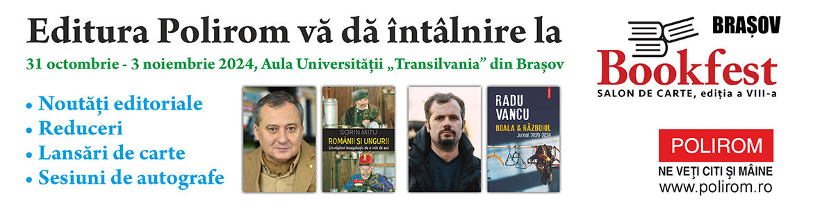 Evenimente Polirom la Bookfest Brașov, ediția 2024