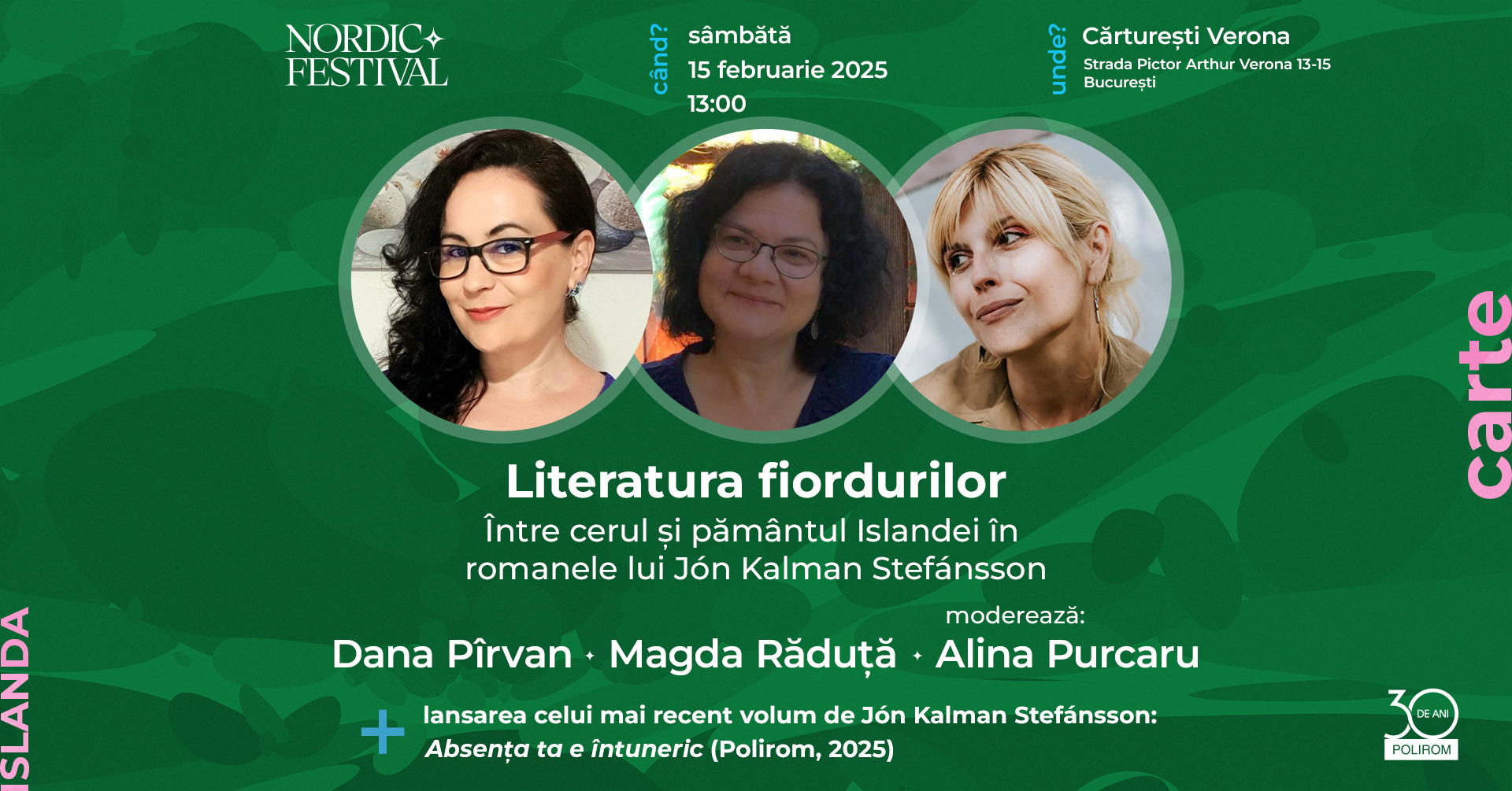 Nordic Festival, București: evenimente organizate în parteneriat cu Editura Polirom