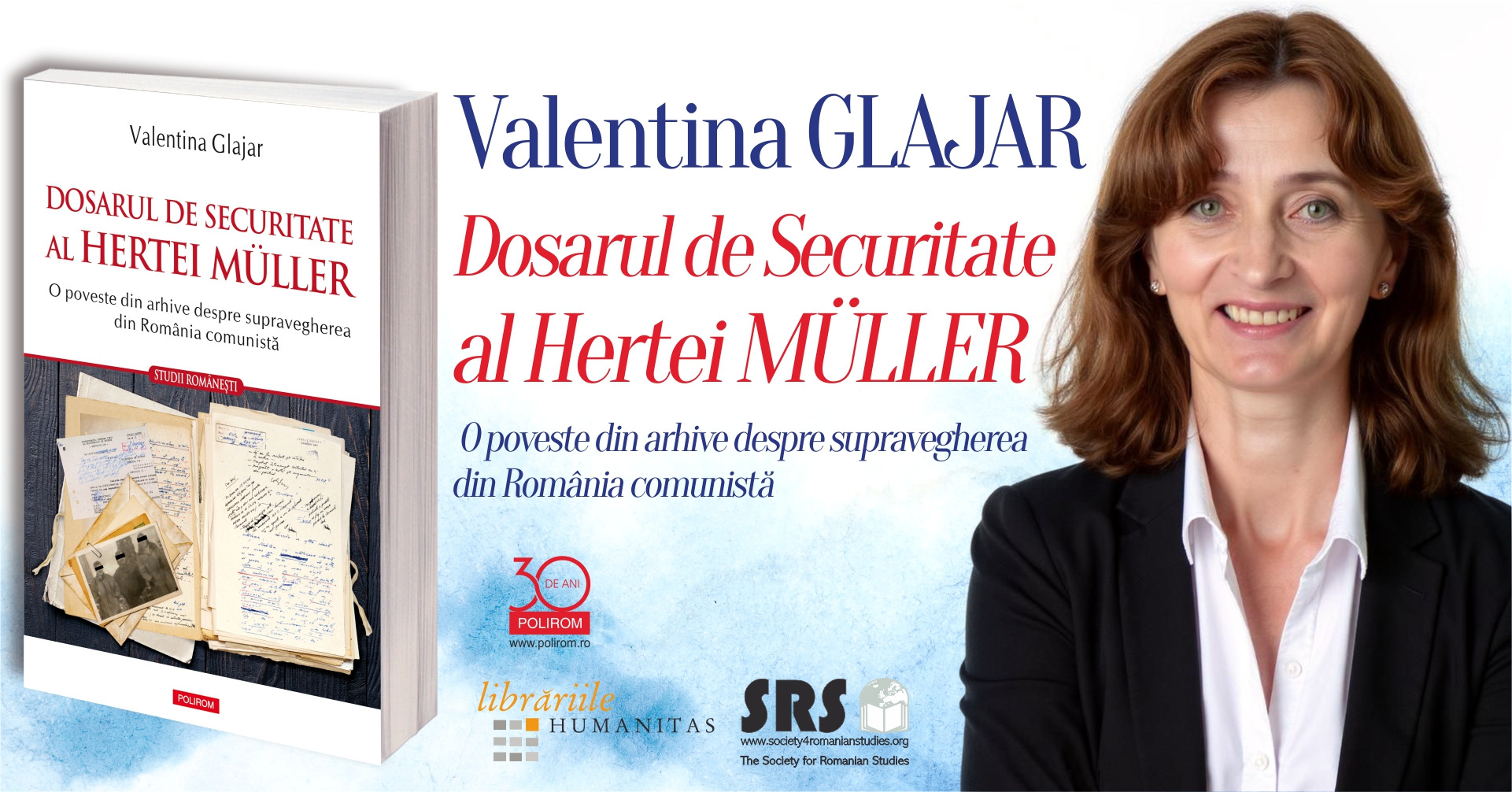 Valentina Glajar, Dosarul de securitate al Hertei Müller. Lansare de carte & sesiune de autografe la București și Cluj