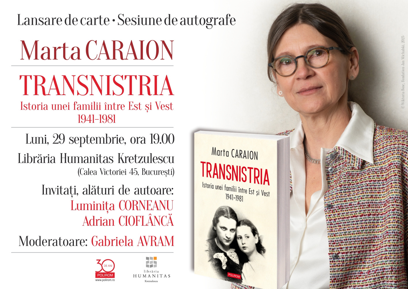 Marta Caraion la București: Transnistria. Istoria unei familii între Est și Vest, 1941-1981