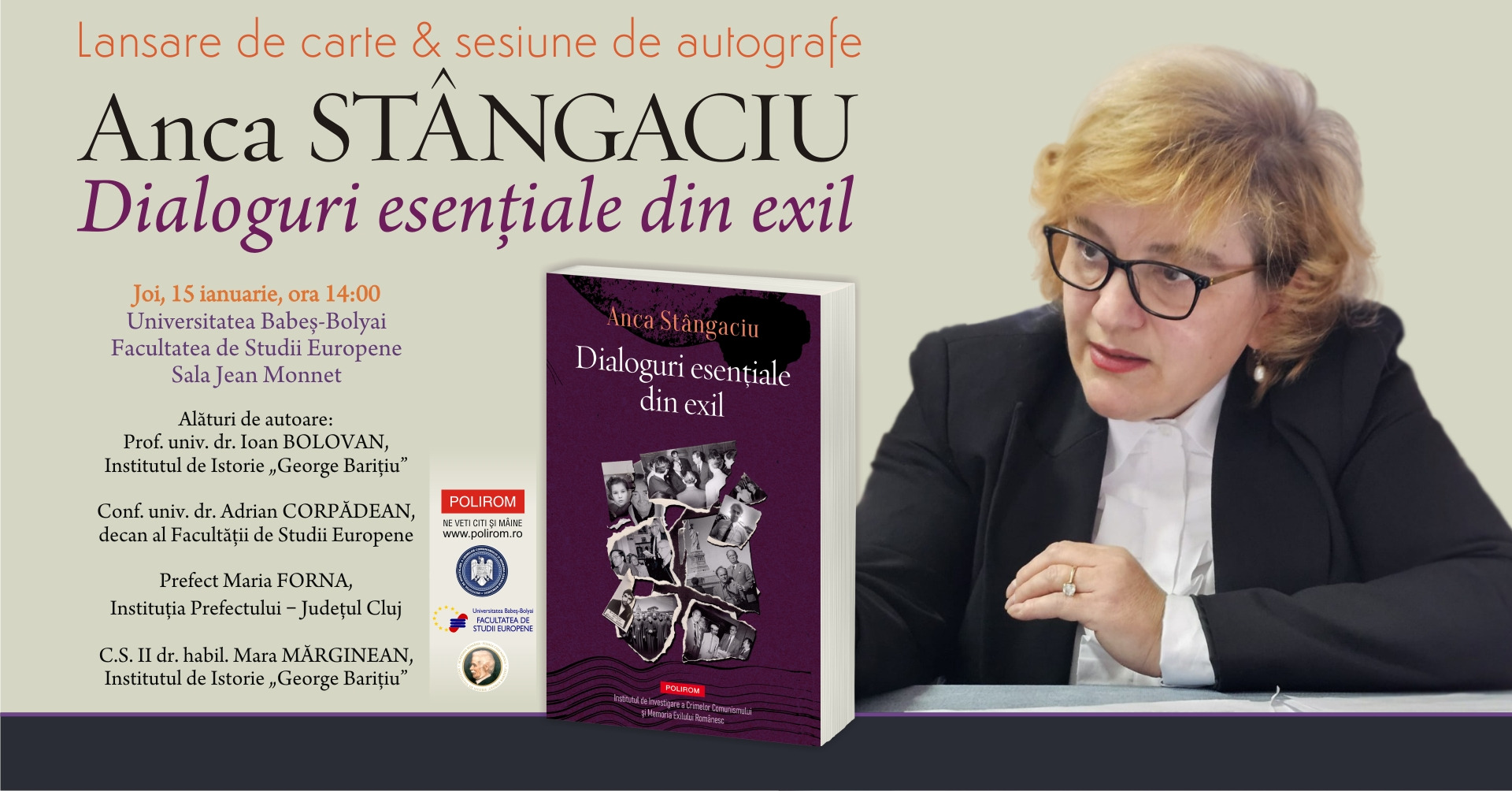 Anca Stângaciu, Dialoguri esențiale din exil: Lansare de carte la Montreal, Cluj și Timișoara