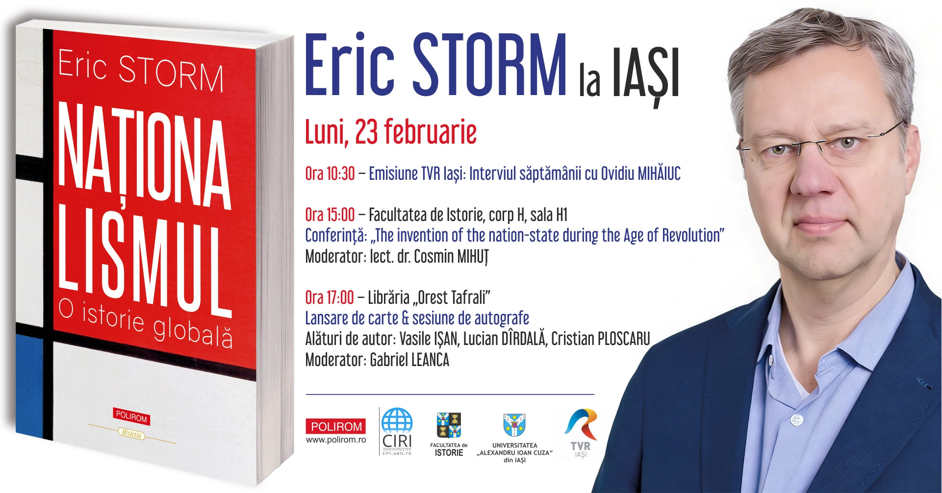 Eric Storm la Iași:  Naţionalismul. O istorie globală