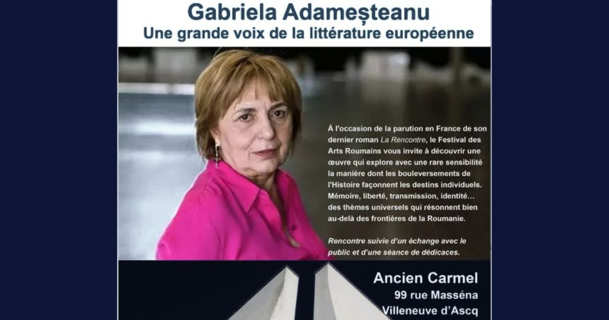 Gabriela Adameșteanu, invitată de onoare la Festivalul Artelor Românești din Franța