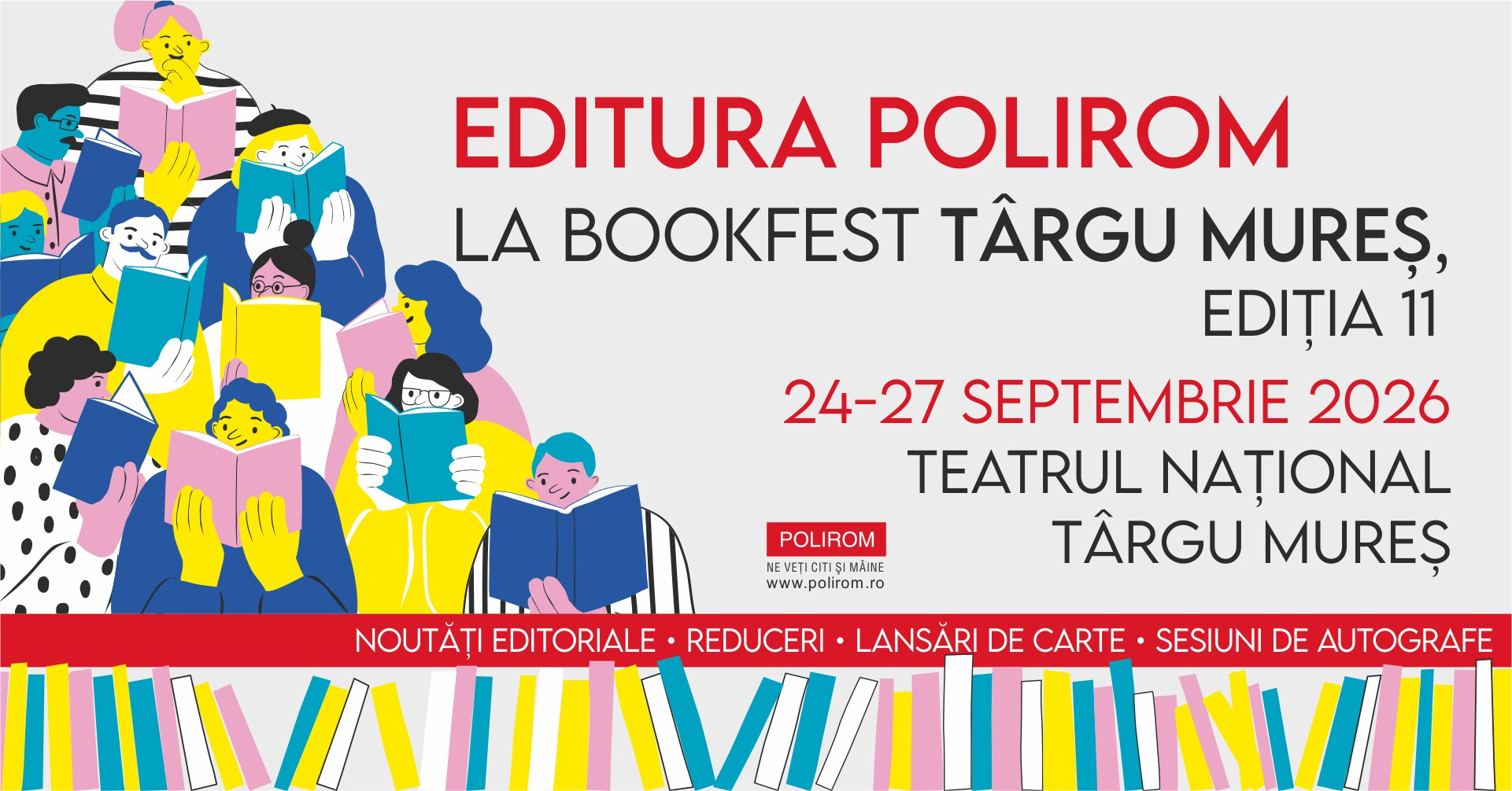 Editura Polirom la Bookfest Târgu Mureș, ediția a XI-a, 2026 