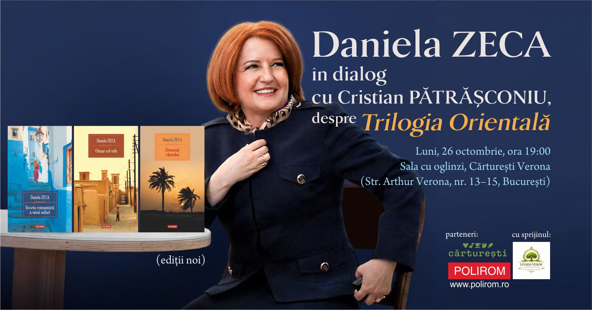 Daniela Zeca în dialog cu Cristian Pătrășconiu, despre Trilogia Orientală