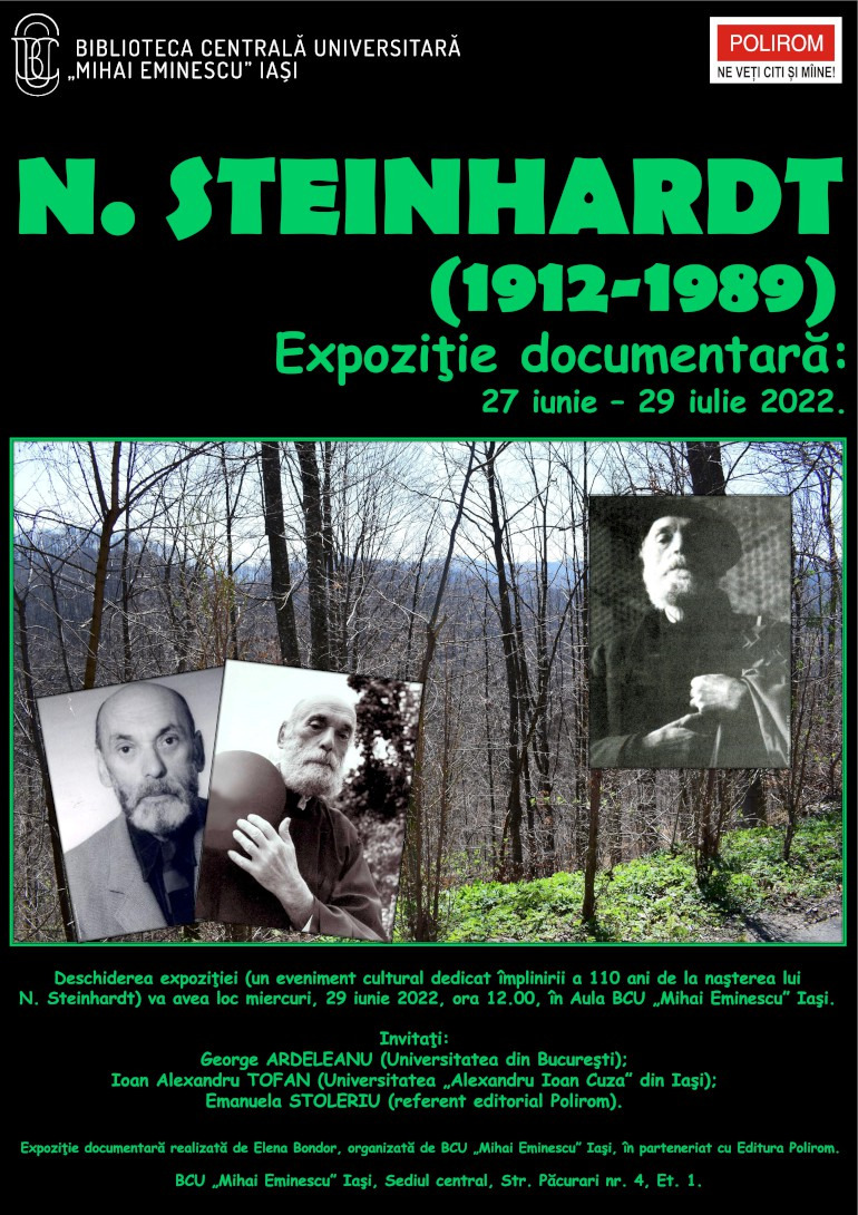 „N. STEINHARDT (1912-1989)”. EXPOZIŢIE DOCUMENTARĂ